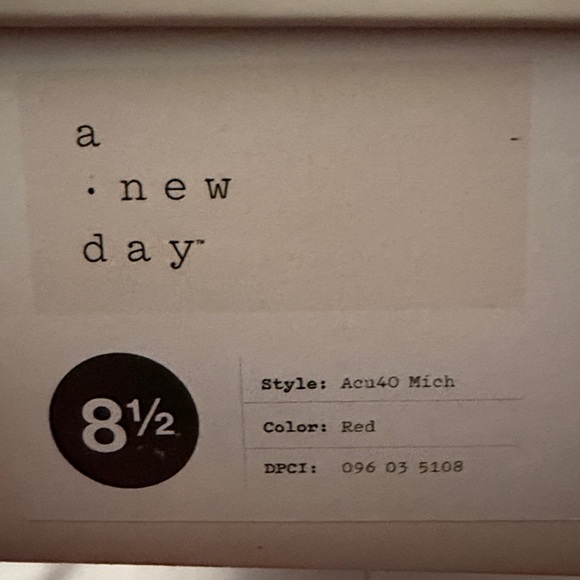 Red straps open toe heels (worn once) - Picture 7 of 7